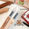 4Pcs Quick-drying Capibara Fountain Pen Replacable Ink Fountain Pens Writing Stationery  Studengt