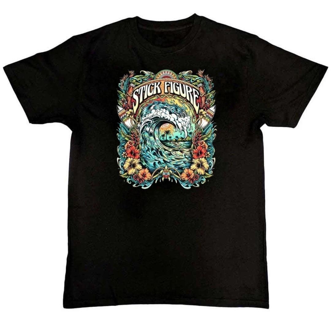 Vintage Stick Figure Concert Graphic Print Mens T-Shirt S
