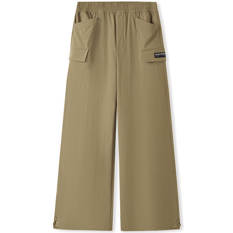 Skechers Męskie Casualowe Spodnie Sportowe o Prostym Kroju