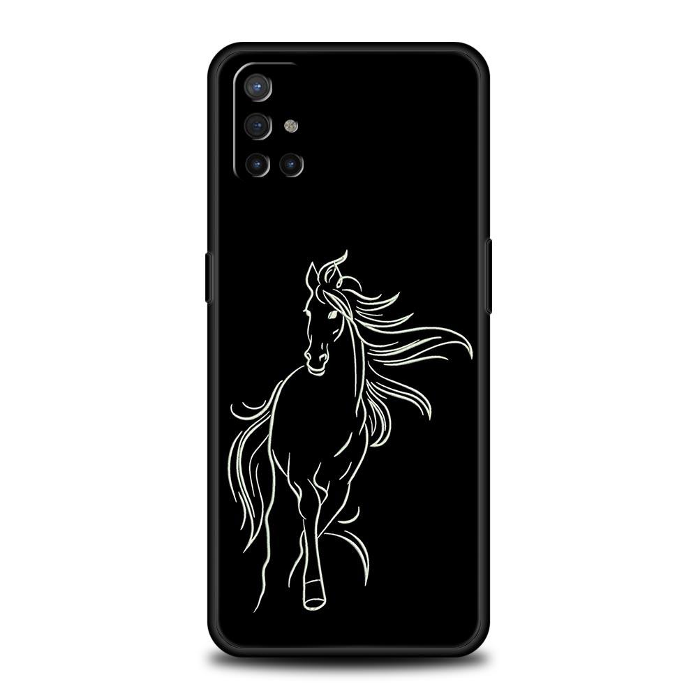Phone Case For OnePlus 12 11 10 9 Pro 9T 12R 10R 9R 9RT 10T 8T 8 7 6T 7T Nord 2T CE 2 5G N200 N10 N100 Cover Animal Art Horse