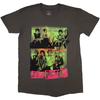 The Sex Pistols Unisex T-Shirt: Band Green Montage (Charcoal Grey)