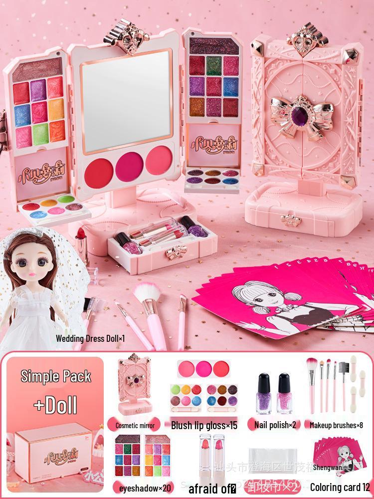 Kids' Makeup Vanity Set: Pretend Play Cosmetic Box for Girls - Perfect Birthday Gift