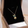 Titanium Steel Star Necklace for Women Planet Moon Astronaut Pendant Necklaces Jewelry Gifts