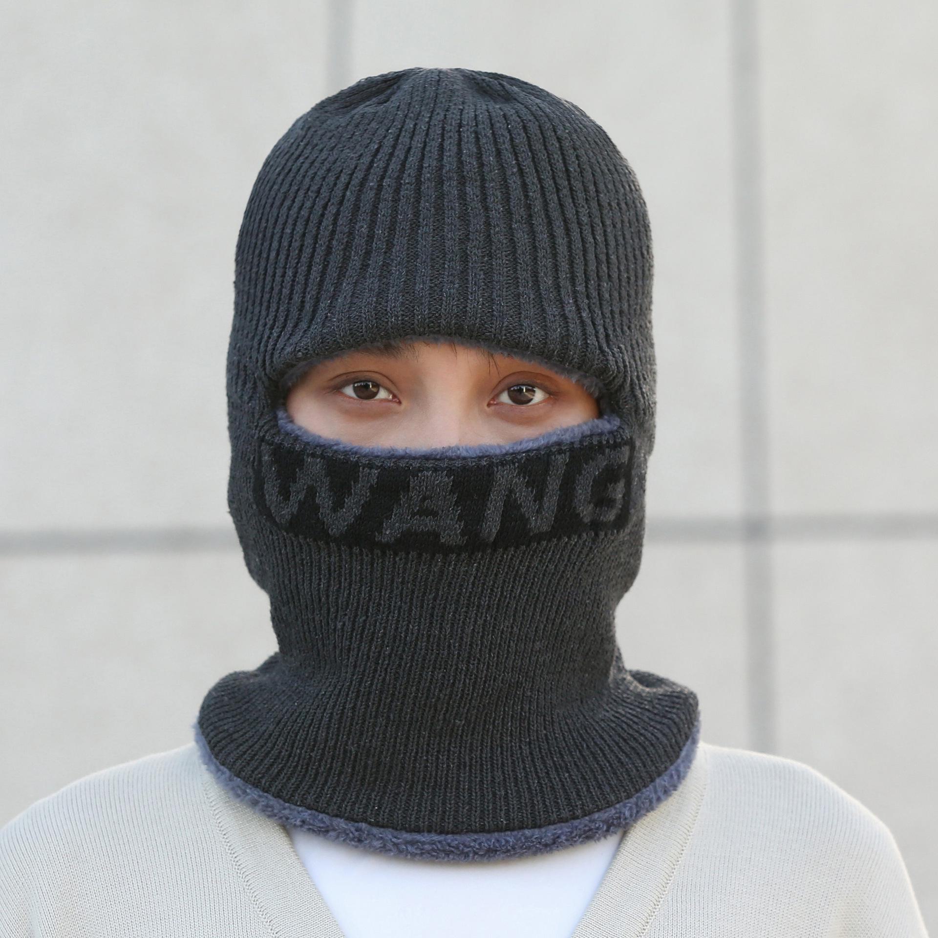 

Мужская и женская цельная вязаная шапка из бархата для езды на велосипеде на открытом воздухе и для тепла зимой