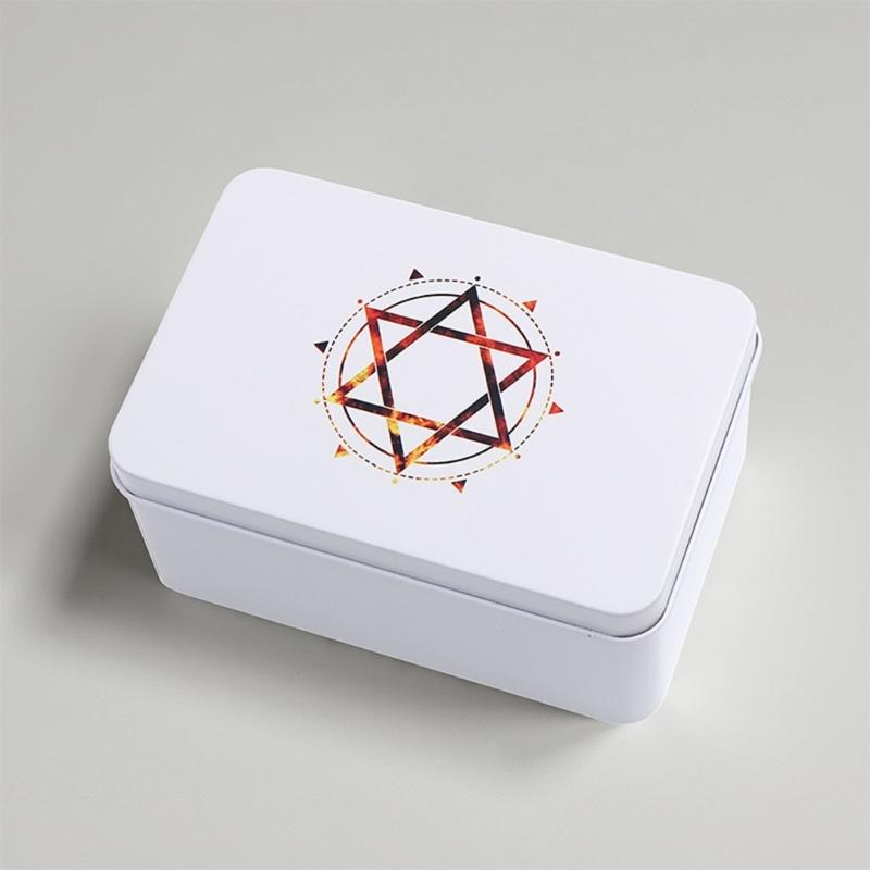 Scatola di metallo rettangolare per carte da gioco, contenitore per tarocchi, custodia per gioielli, gioco da poker, scatola vuota per carte da poker