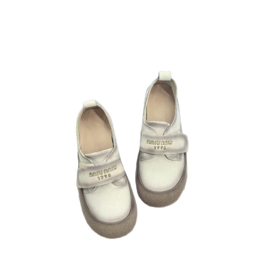 Women's Genuine Leather Casual Loafers with Velcro Strap and Soft Sole (Discontinued)