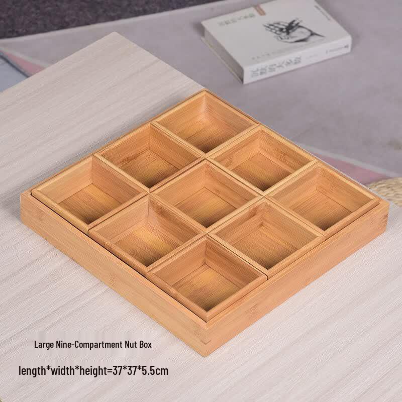 Wooden Compartment Snack & Fruit Tray