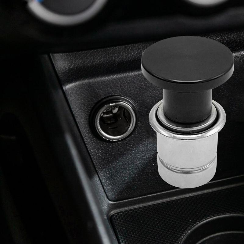 Automotive 12V Cigarette Lighter Socket Cover Lighter Easy Install Waterproof Dustproof Design for Car SUV Pickup