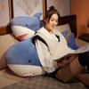 Shark doll boy plush toy doll long throw pillow girl sleeping bed sleeping doll cute large