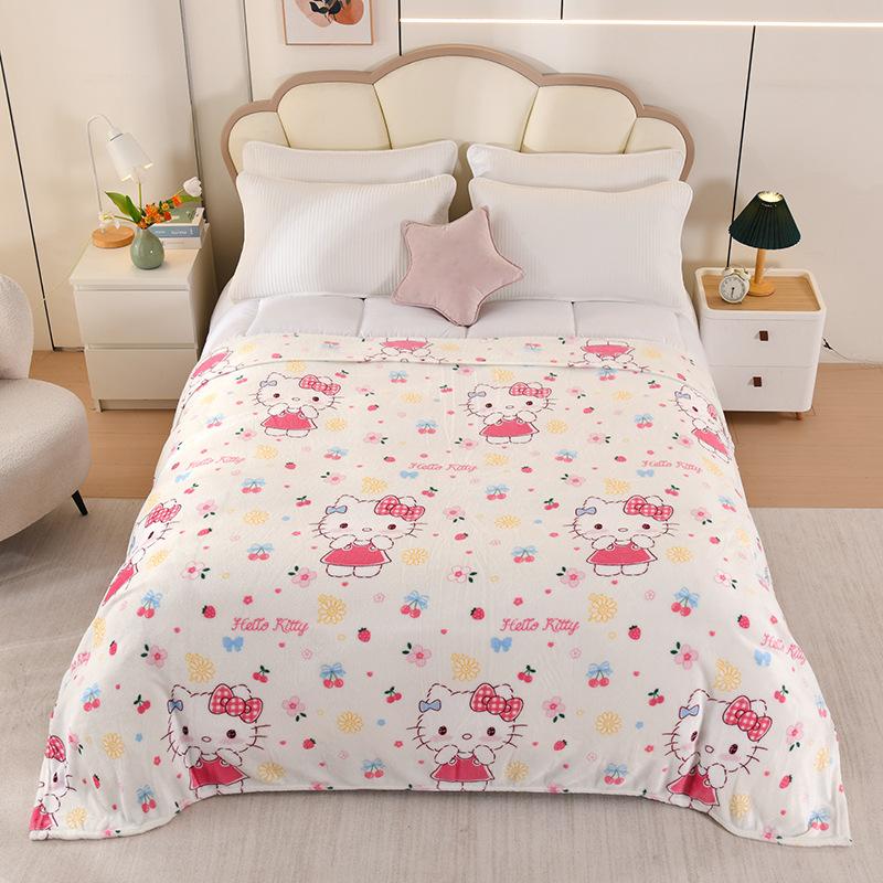 

Thickened Flannel Blanket With Snowflake Fleece, Conditioning Blanket, Coral Fleece Event Gift Blanket One Size
