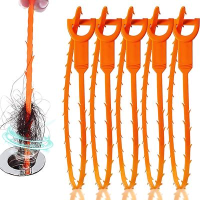 50PC Hair Drain Clog Remover Cleaning Tool Kitchen Pipe Unclogging Hook Sewer Toilet Unclogger Sink Anti-Clogging Cleaning Hook