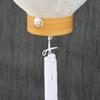 Bon Festival Lantern No. 30, Aikyoku Masu White Pattern, Gifu Lantern with LED Candlelight, for First Bon Festival, 49cm high x 28cm wide (fire box