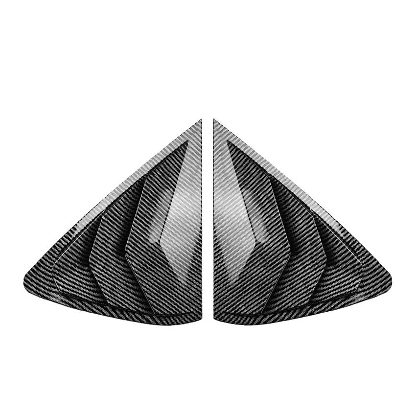 Car Rear Window Louvers Sticker For BMW X6 F16 2015- Rear Triangle Window Shade Spoiler Decoration Accessories