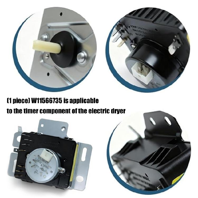 W11566735 Dryer Timer Accessories for W11685947 4981088 AP7215858 PS17216594 EAP17216594 FIX17216594 162-428-1 Dryer