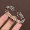 Bloodstone Handmade Copper Wire Wrap Cuff Bangle Adjustable Z7g60