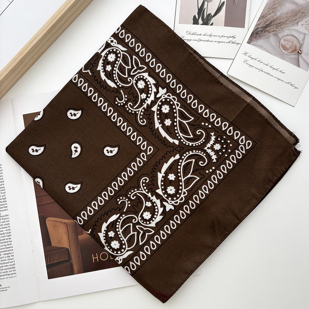 Bandana unisexe pour hommes et femmes, bandeau pour cheveux, style cowboy, pour hommes, motard, sport, couvre-chef, bandeau pour poignet, foulard de tête cachemire, foulard carré