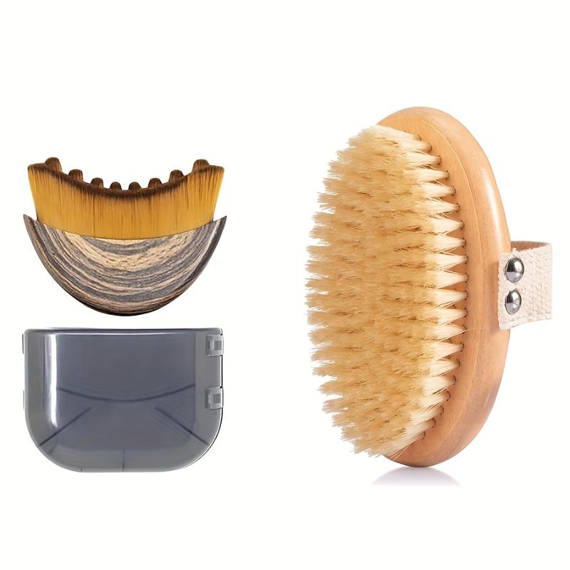 Lymphatische Kontur Gesichtsreinigungspinsel Synthetische Fasern Körper-Trockenbürste Peeling- und Durchblutungsfördernde Körpermassagebürste Gesichtsreinigungspinsel