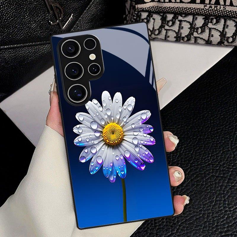 Samsung S26ULTRA Mobile Phone Case A90 Daisy S24 Tempered Glass A16 Gradual Change Color Protective Case A07