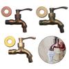 Anituqe Washing Machine Faucet Crane Decorative Outdoor Faucet Vintage Garden Sink Faucet Wall Single Cold Mop Sink Faucet