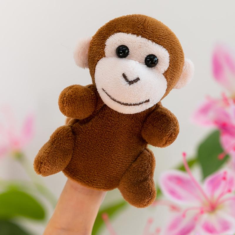 Forest Animal Finger Doll Panda Plush Toy Children Ocean Shark Doll