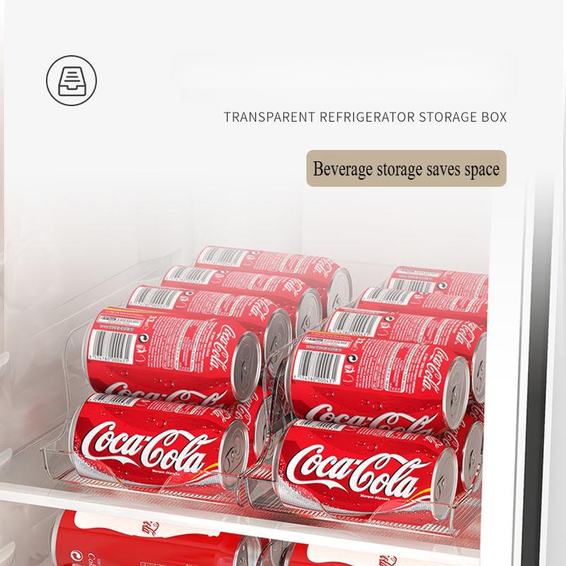Soda Can Dispenser For Refrigerator Organizer Bins Beverage Bottle Holder Fridge Organizer Pantry Organizer Kitchen Storage Rack