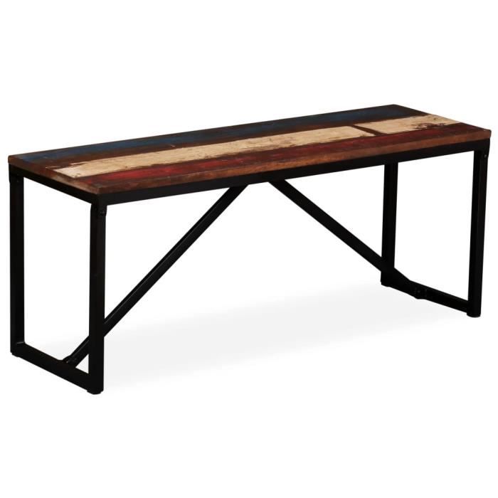 VidaXL Banc 110 x 35 x 45 cm Bois de récupération massif