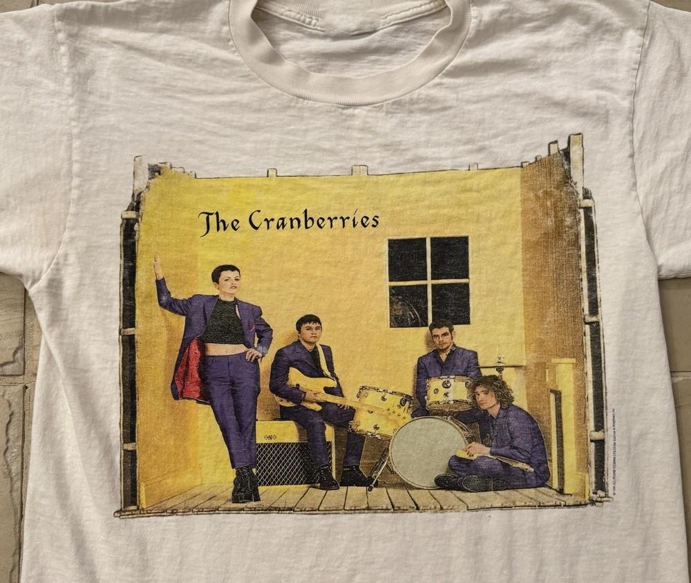 

Винтажная белая футболка группы The CRANBERRIES, унисекс, для концерта, размеры от S до 5XL, SG491, унисекс футболка L