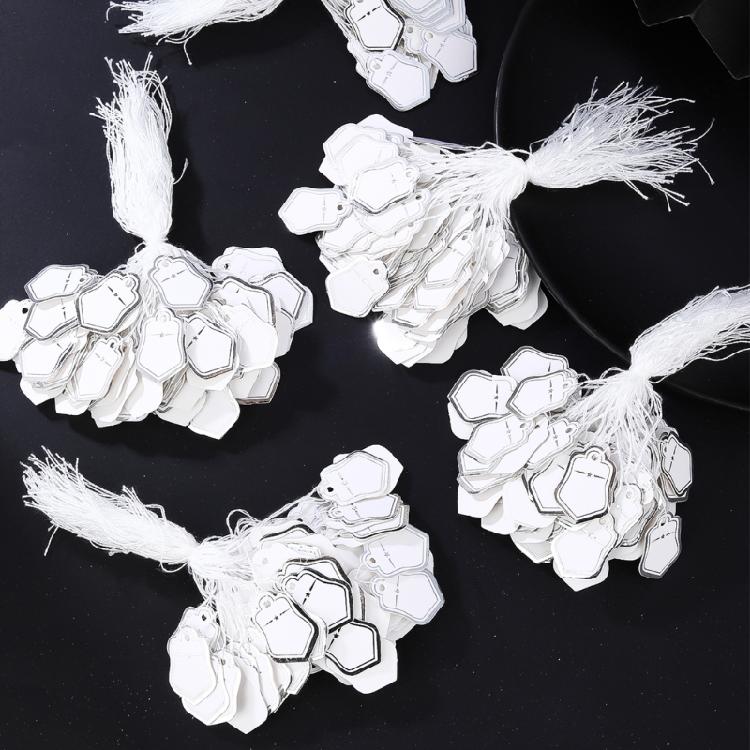 Stars Shaped Paper Price Tickets Jewelry Packaging Accessories Pre Cut Holes For Stringing High Quality Craft Paper Material