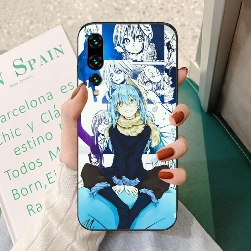 Rimuru Anime Phone Case For Huawei P50 P40 P30 Pro Lite P Smart 2021 2019 Magic 3 Soft Black Phone Cover