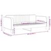 VidaXL Daybed Blue 80x200 Cm Velvet 354078