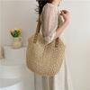 Summer Straw Bag 2025 New Seaside Vacation Beach Woven Bag Large Capacity Shoulder Tote Bag