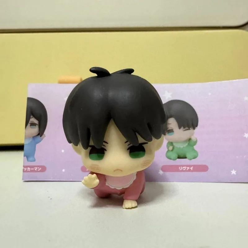 Attack on Titan Gashapon Spielzeug Eren Jäger Mikasa Ackermann Armin Arlert Levi Ackermann Q Version Actionfigur Modell Ornament Spielzeug