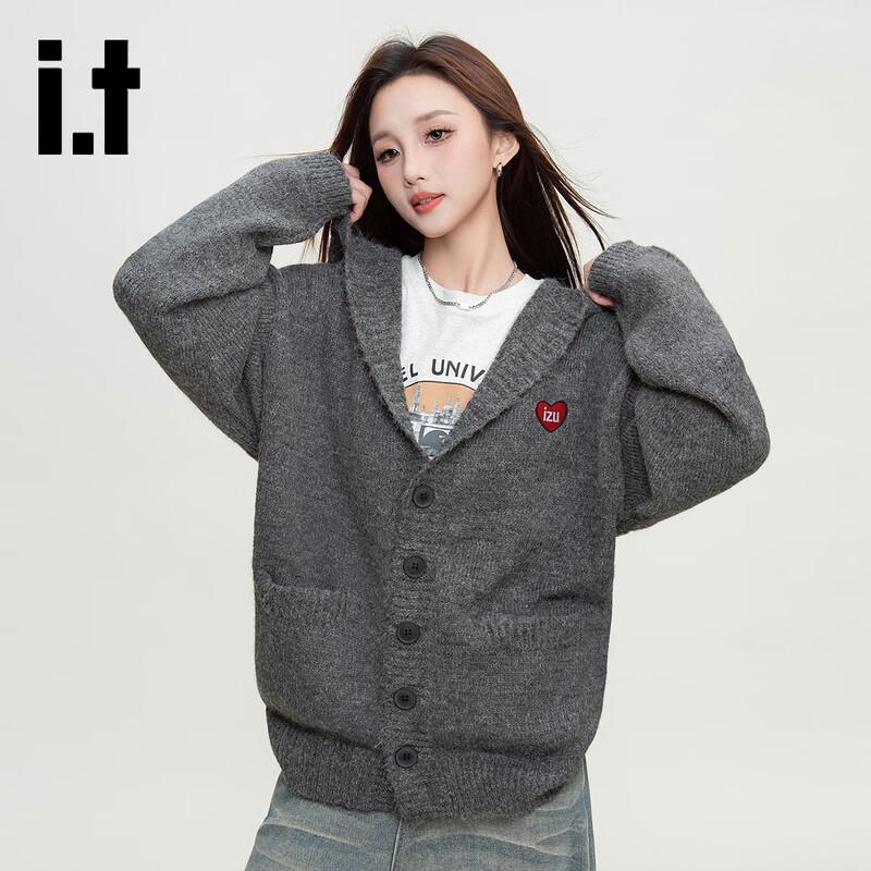 Izzue Women's Hooded Button Cardigan Sweater