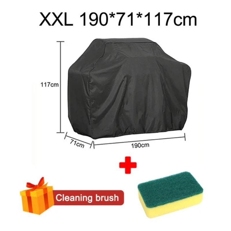 BBQ-Abdeckung Wasserdichte Outdoor-Grillabdeckung Robuste Gartenmöbelabdeckung Oxford-Gewebe Grill-Schutzmatte