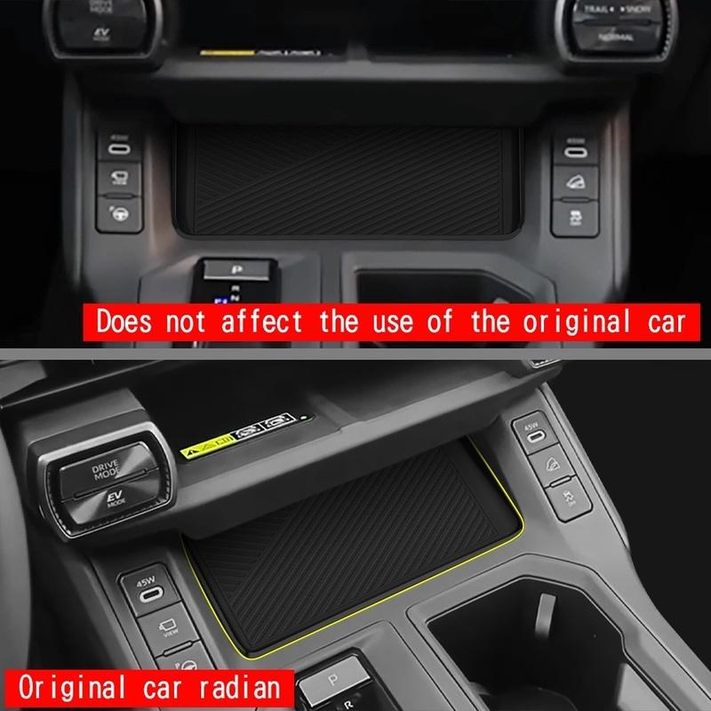 Center Console Storage Box Central Tray Pad Mat Organizer For TOYOTA RAV4 2026+ Stowing Tidying Car Interior Accessories Black