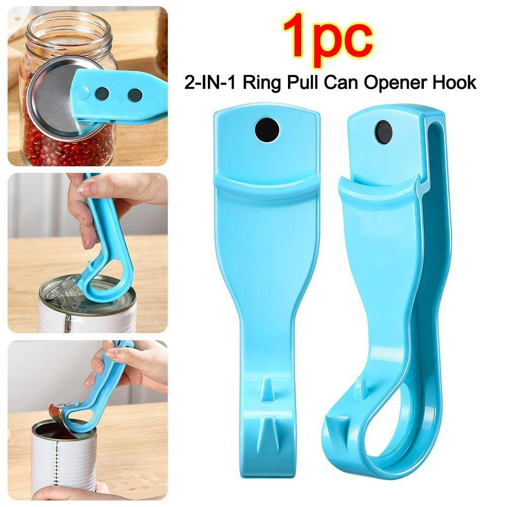 Built-in Magnets Mason Jar Opener Hook Design Vacuum Seal Remover  Daily Household Kitchen Opening