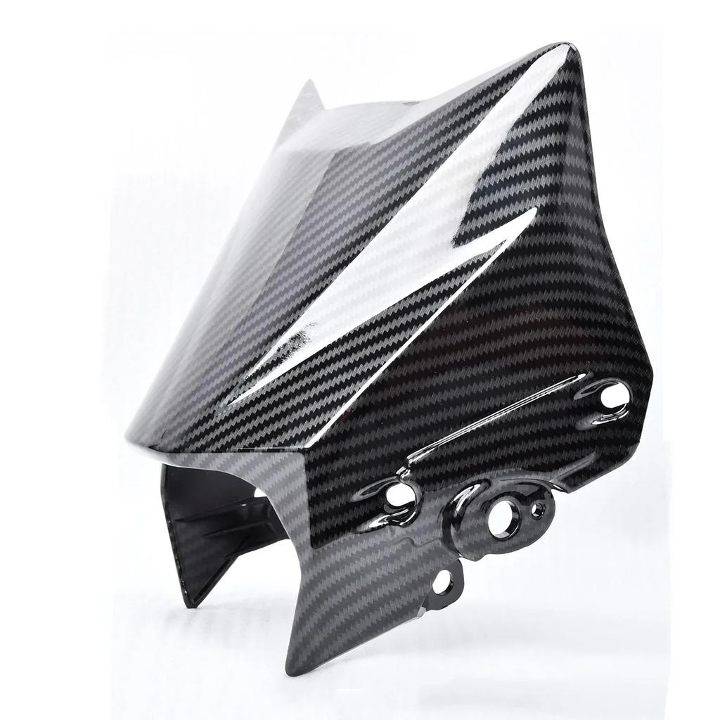 For Surron Ultra Bee Carbon Fiber Front Headlight Fender Water Transfer Glossy Parts for SURRON Headlight Mudguard Motorcycles