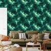 Watercolor Galaxy Wallpaper in Sea, Turquoise and Green 50x1000