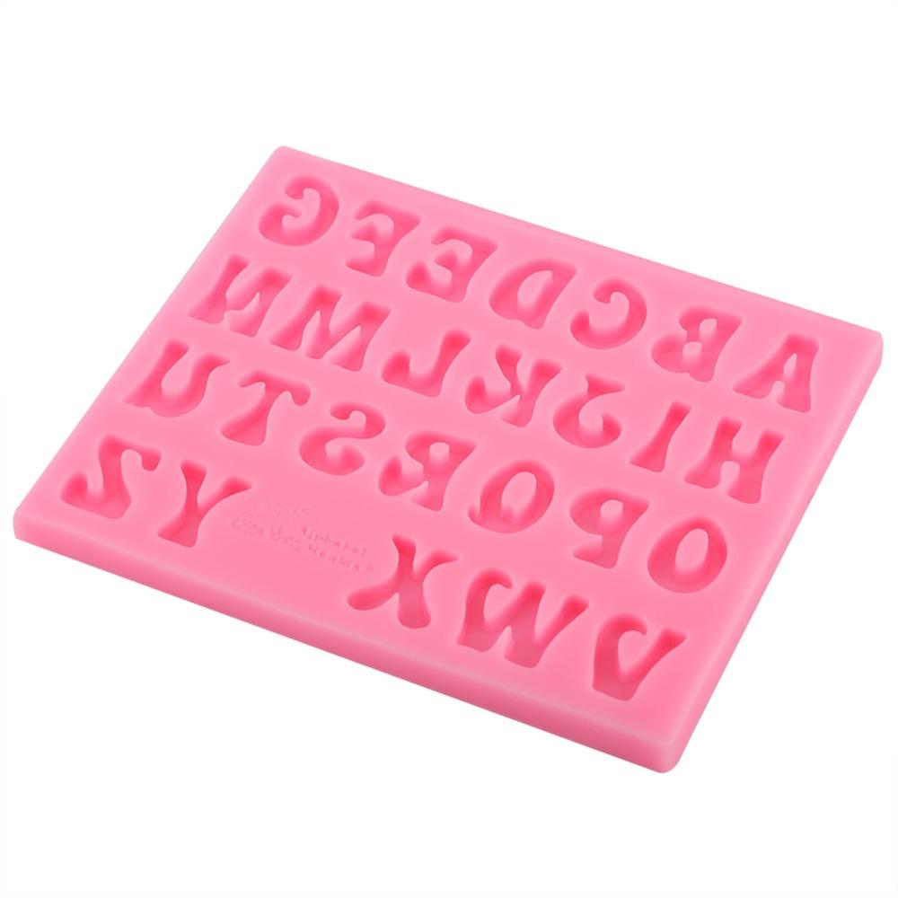 26 Letters Shape Silicone Mold Set Flexible Silicone Chocolate Candy Mold Party Decoration