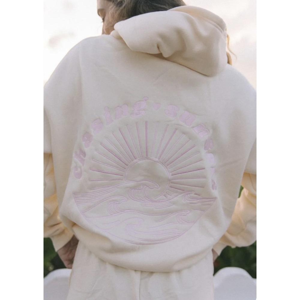 Mode Stickerei Kapuzenpullover Lässiges Lockeres Sweatshirt