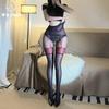 Sex underwear end-of-season Aurora D empty mesh stockings sexy oily horse oil suspender integrated socks stackable stockings