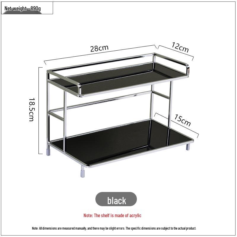 Acrylic Storage Rack: Kitchen, Bathroom, Cup & Cosmetics Holder