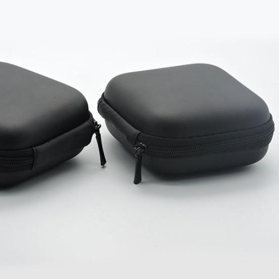 Quadratische Taschen-Hartschalen-Aufbewahrungstasche für Kopfhörer, Ohrhörer, TF-SD-Karte