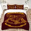 Hogwarts Crest Mystery Print 3Pcs Bedding Setduvet Cover With 2 Bedropillowcase Home Birthday Gift
