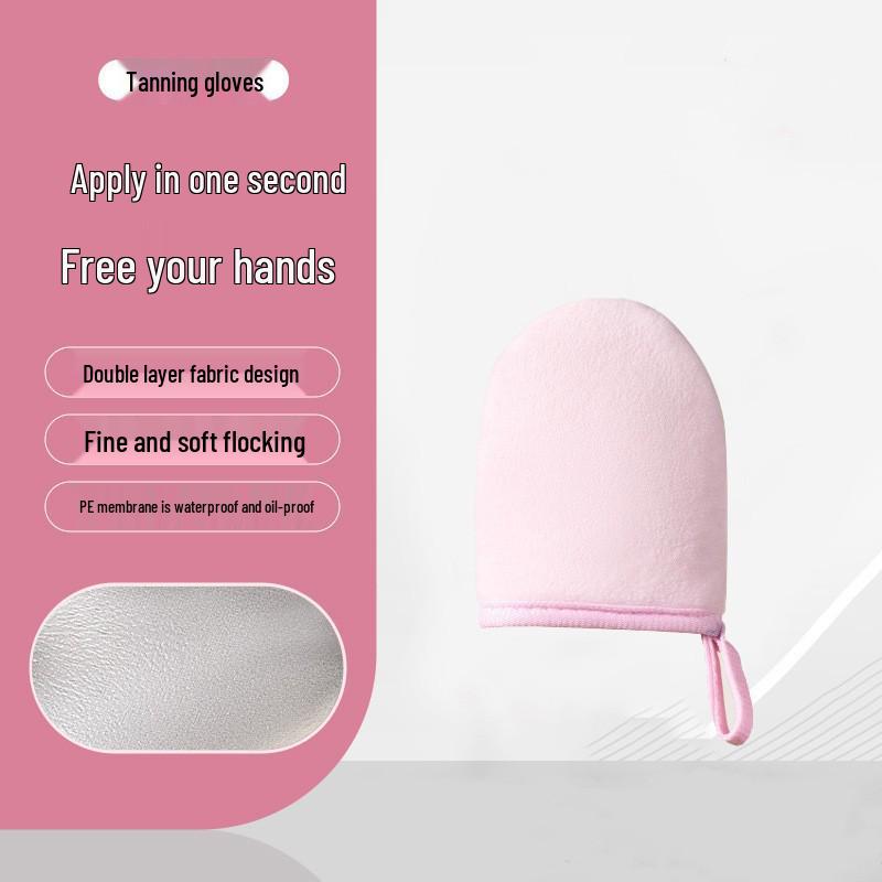 Vodotěsné vločkované rukavice aplikátor tělového mléka pro opalování a koupání