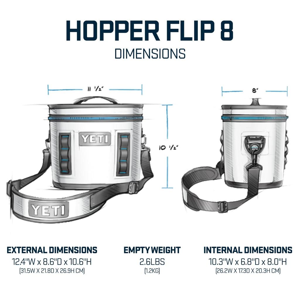YETI Hopper Flip 8 Portable Black Cooler,