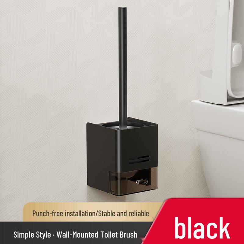 Punch-Free No Dead Angle Toilet Brush with Rack - Bathroom Cleaning Tool