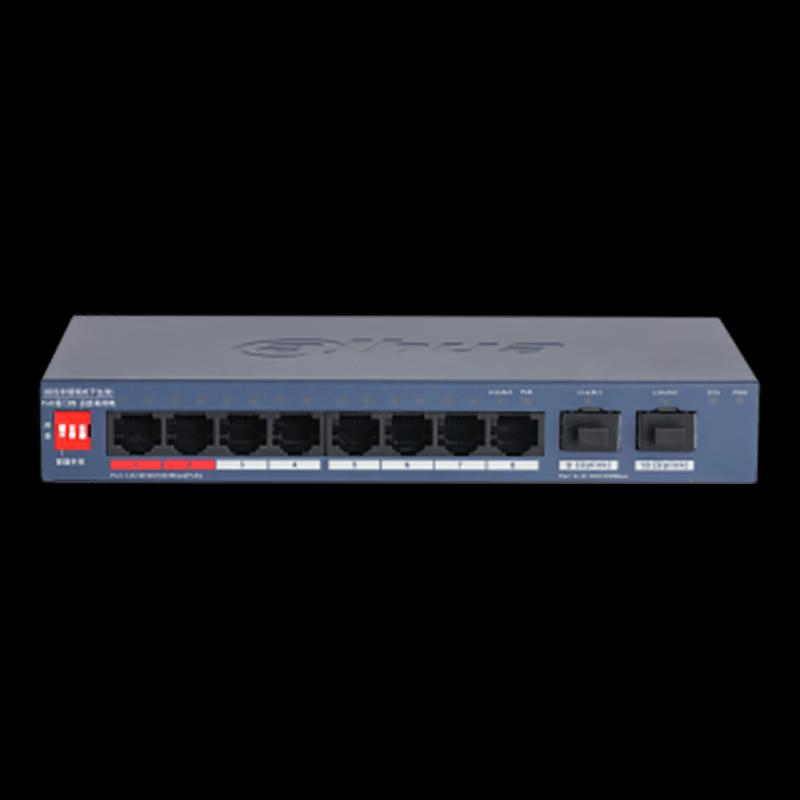 Dahua DH-S3800C-8GT2GF-110 8-Port Cloud-Managed Layer 2 PoE Switch