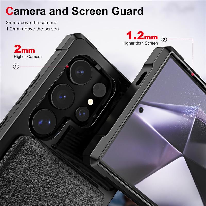 Schokbestendige Flip Portemonnee Case voor Samsung S26 Ultra/S24 Plus