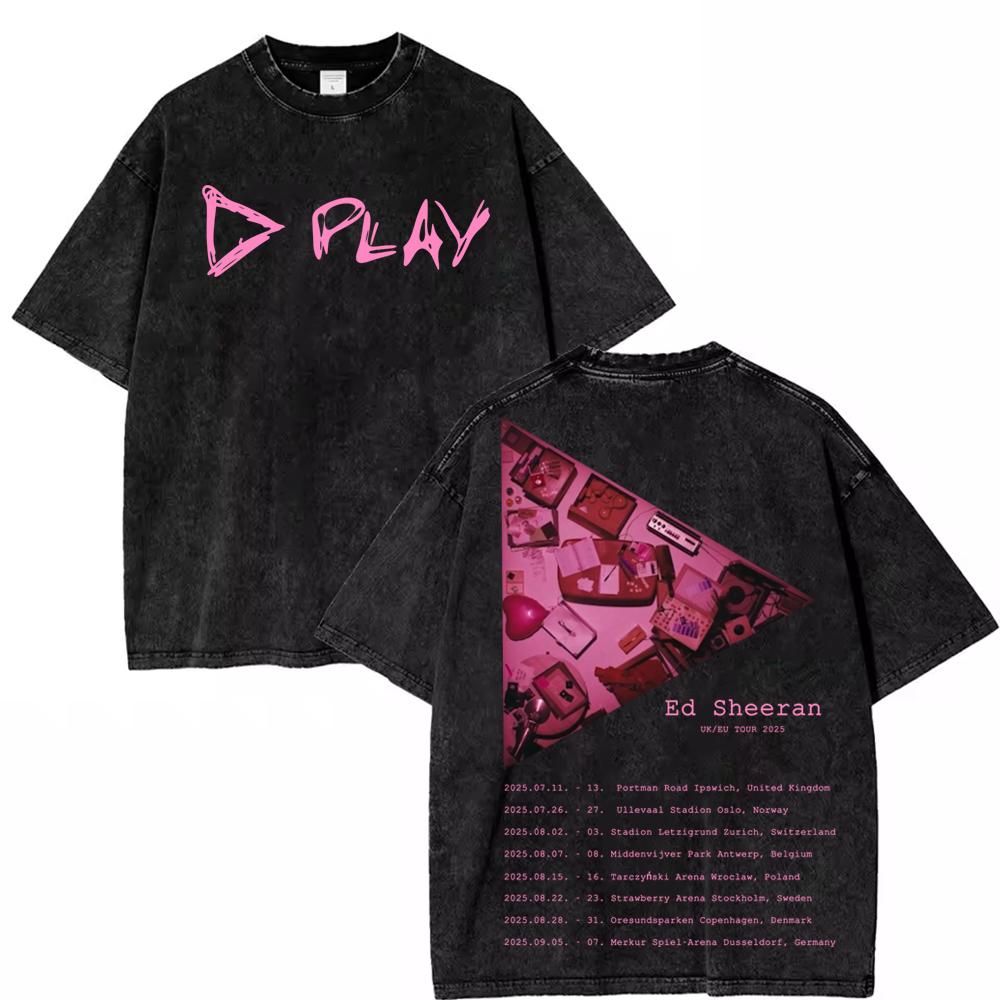 

Play Azizam Эд Ширан Мерч Футболка для Девочек Хлопковая Футболка Летняя Футболка S